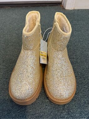 Target Kids Gold Glitter Boots